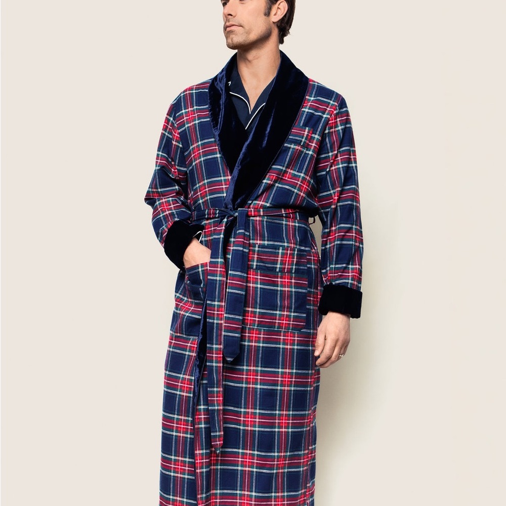 Brooks Brothers Red and Blue Plaid Robe